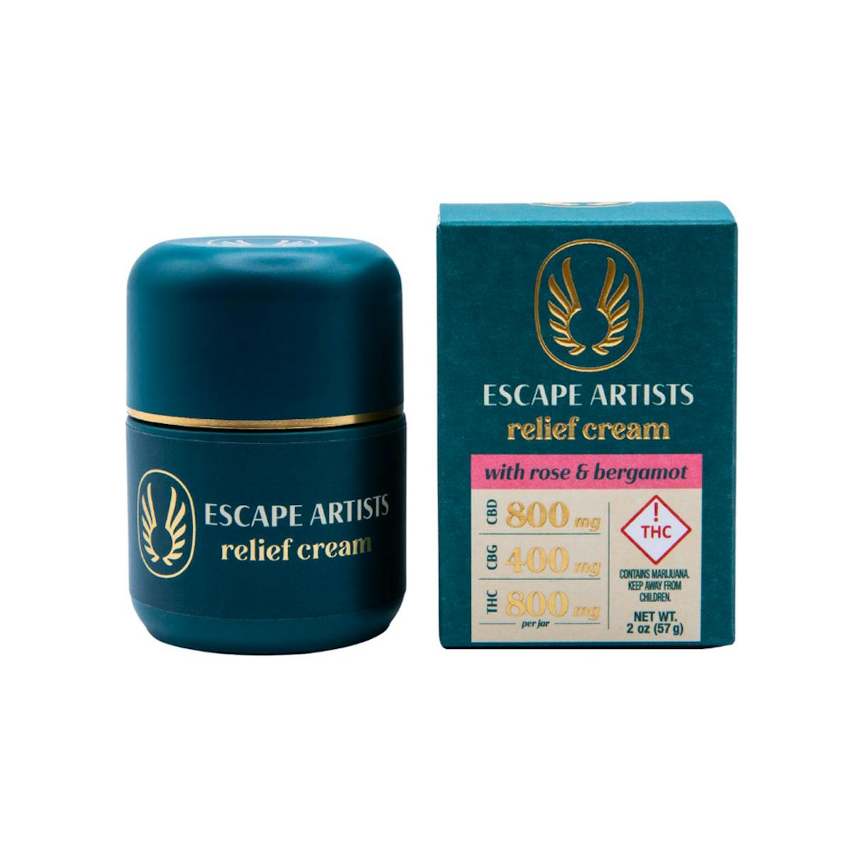 Photo of Escape Artists | Peak Potency Cream | Rose & Bergamot 2:1:2 (800mg:400mg:800mg)