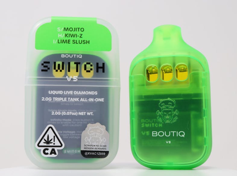 Boutiq - 2g Liquid Live Diamonds Disposable - Mojito x Kiwi Z x Lime Slush