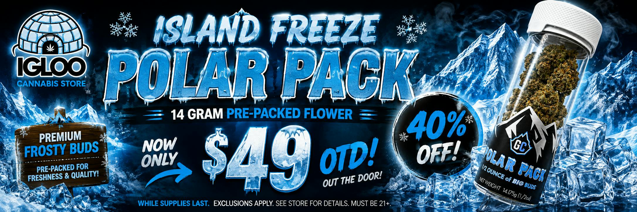 Island freeze Polar Packs $49 out the door