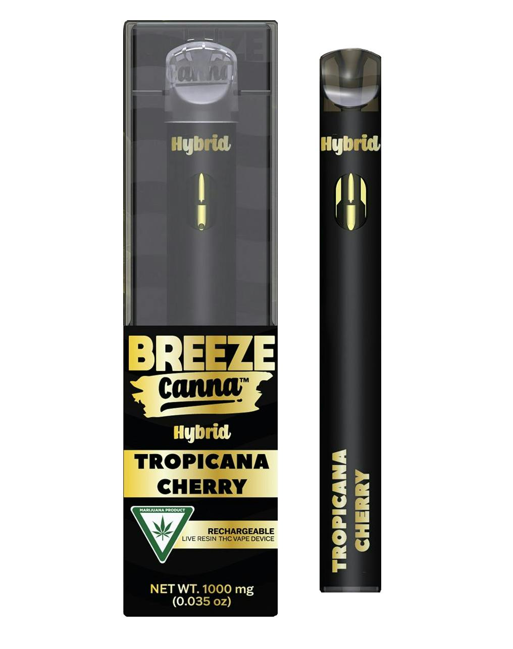 Breeze Canna Tropicana Cherry Live Resin Rechargeable Vape Rec - Exclusive  Cannabis Michigan