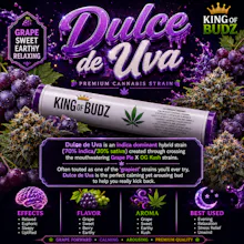 KOB - 1g Preroll - Dulce De Uva - PRE_ROLLS by King of Budz at King of Budz