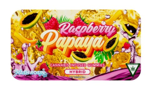 Product: Raspberry Papaya | 20mg x 10pk | Hash Rosin Infused | Muha Meds