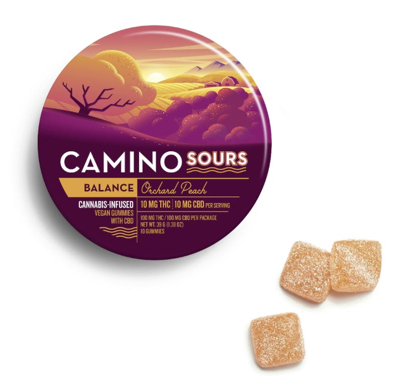 Camino Sours- 'Balance' Orchard Peach- 10mgTHC : 10mgCBD-1