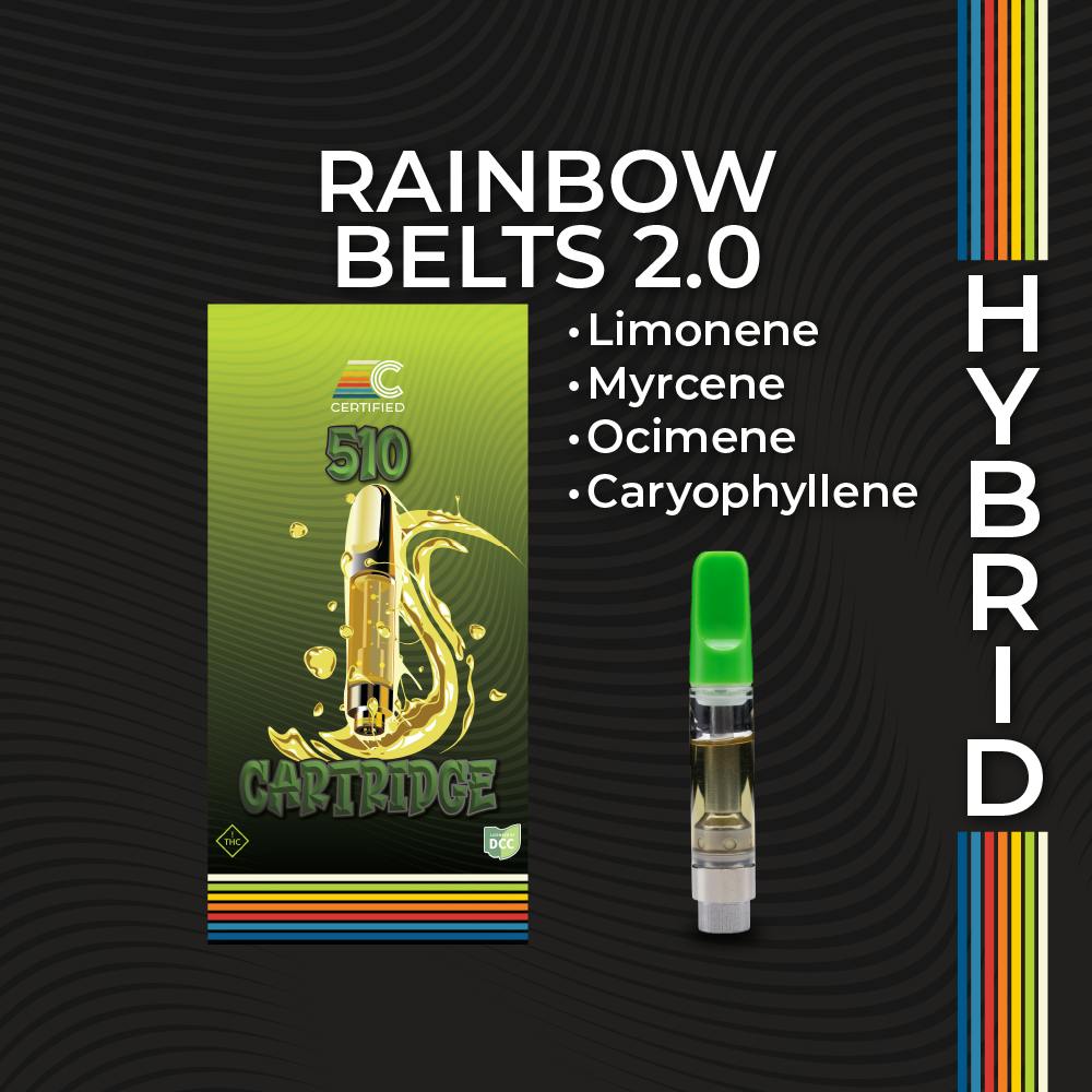 Rainbow Belts 2.0 Cart 1g (Hybrid) | Certified Cultivators