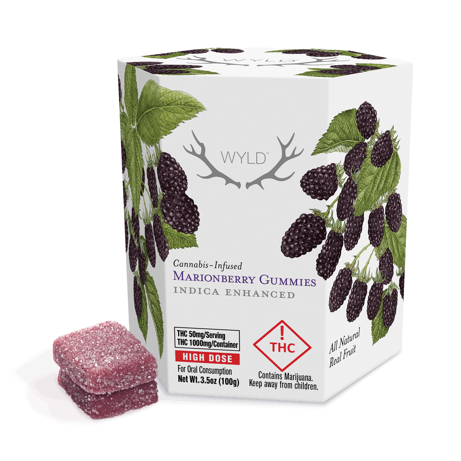 MED Marionberry Indica Enhanced Gummies • Kind Love