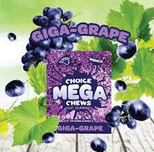 Product: Giga Grape | 100mg x 2pk | Mega Chews | Choice Chews