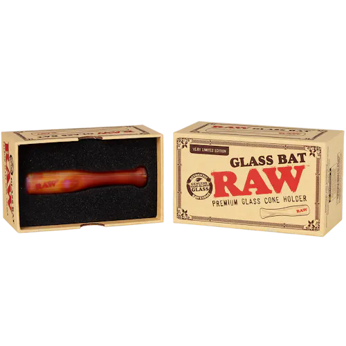 RAW – Glass Bat Premium Cone Holder | 3.9′-active