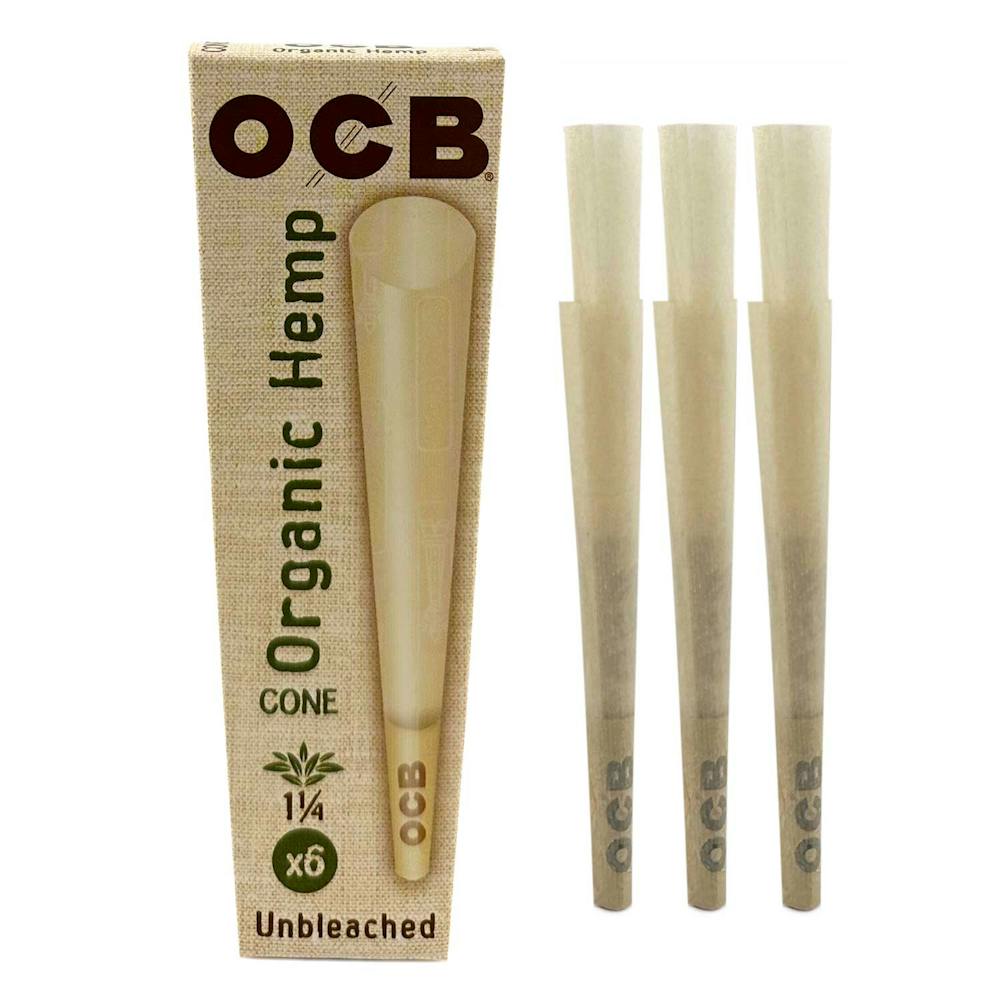 Product OCB Cones | Organic Hemp | 6pc | 1 1/4"