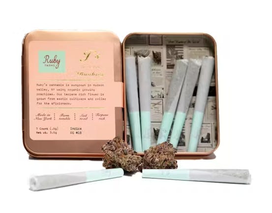 ELECTRON RUBY クレンジング　2個セット OG #18 | 7 Pack Doobies Pre rolls | Hybrid | Ruby Farms | Raven's