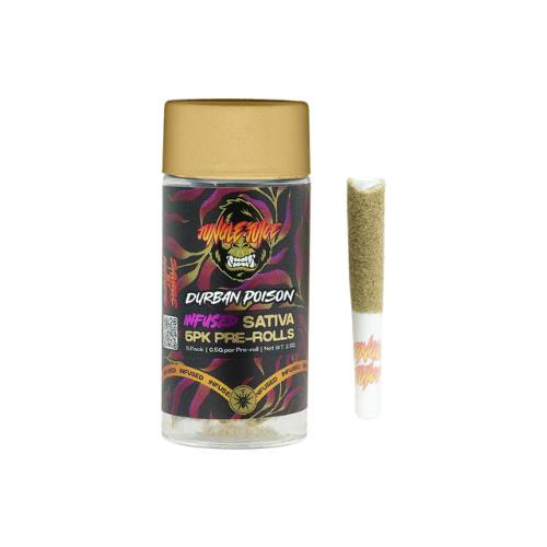 Durban Poison - 5 pk (0.7g) Tarantula Pre-Rolls