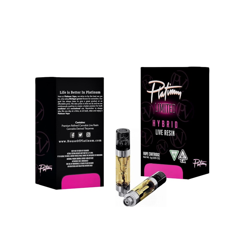 Platinum Vape 510 Live Resin | Pink Runtz