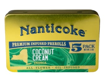 Coconut Cream | 5 Pack | Infused Pre rolls Indica | Nanticoke