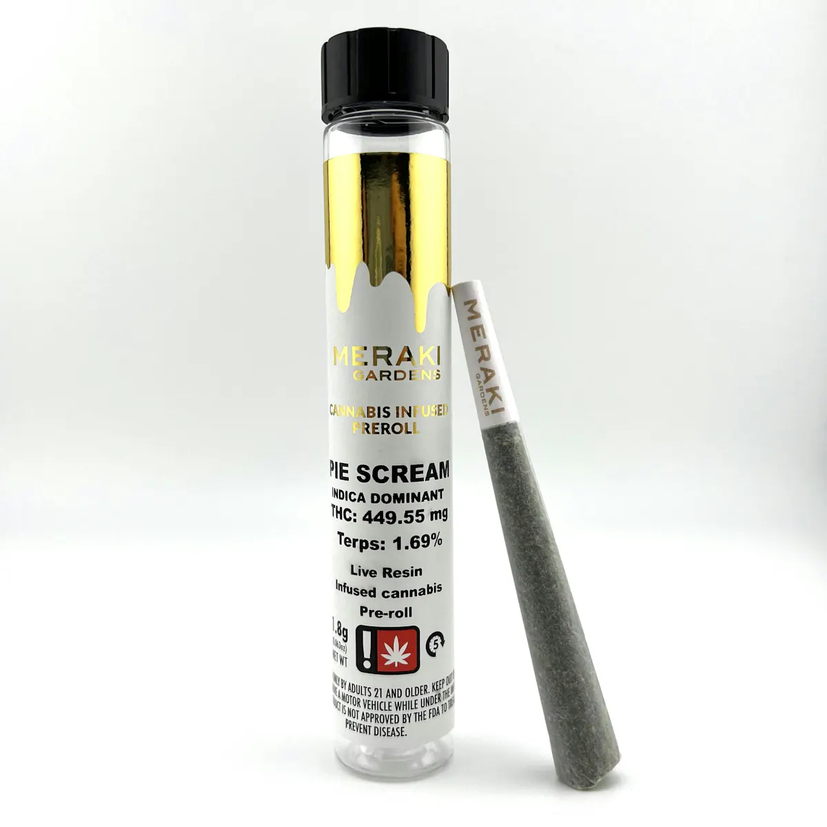 Meraki Gardens 1.5g SUNNY D Live Resin Infused Pre-Roll 1.5g Pre