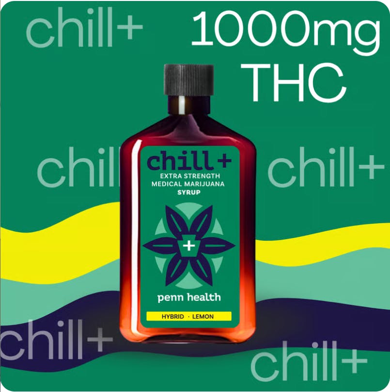 Chill+ | Lemon THC Syrup | 1000mg | Justice Grown - Edwardsville