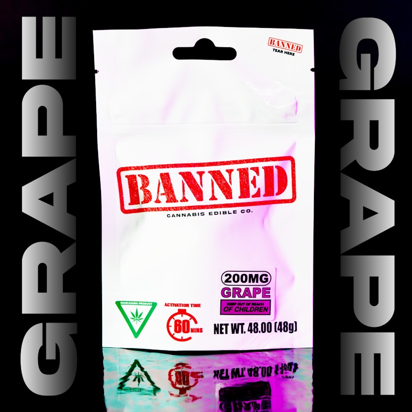 Banned | 200mg Gummies | Grape
