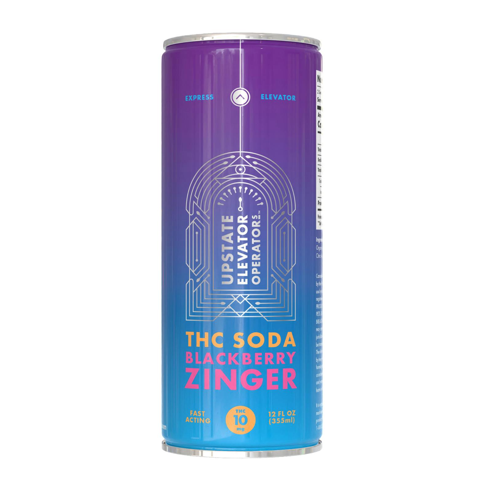 サケハサカナ   サカナハキドリ 10mg Blackberry Zinger THC Soda | Green State Dispensary
