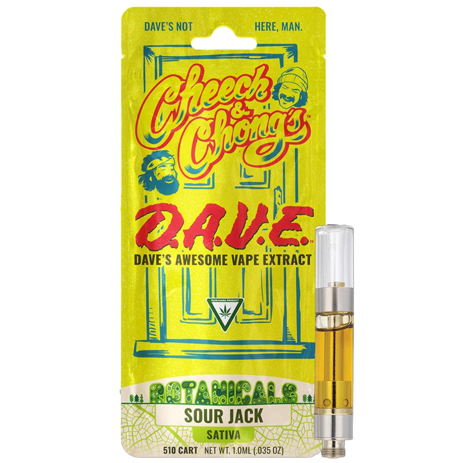 Cheech & Chongs D.A.V.E. Sour Jack Vape Cartridge Rec - Exclusive