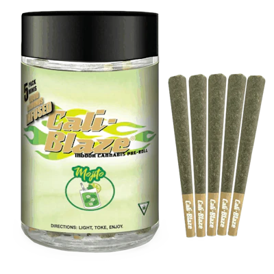 Mojito Liquid Diamond Pre-Roll 5-Pack | 3.5g - PRE_ROLLS by Cali-Blaze at King of Budz