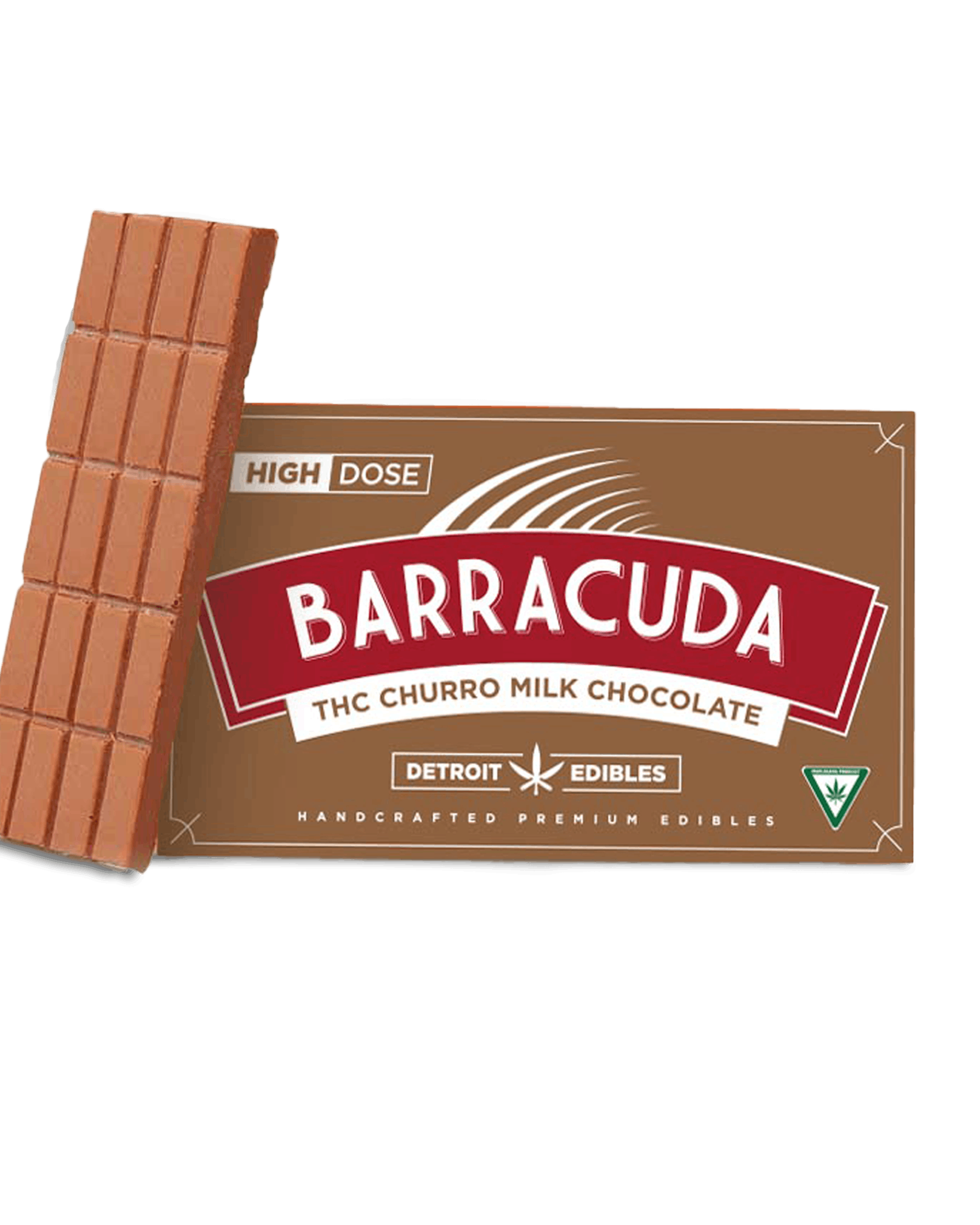 CHURRO MILK CHOCOLATE BARRACUDA BAR 200MG