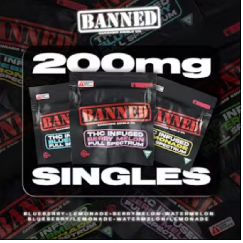 Banned - Watermelon Gummies 200mg