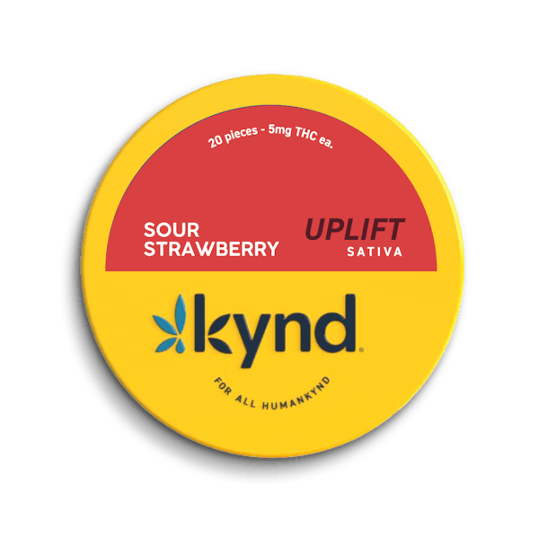 Kynd Uplift Sour Strawberry (S) Gummies 5mg 20pk