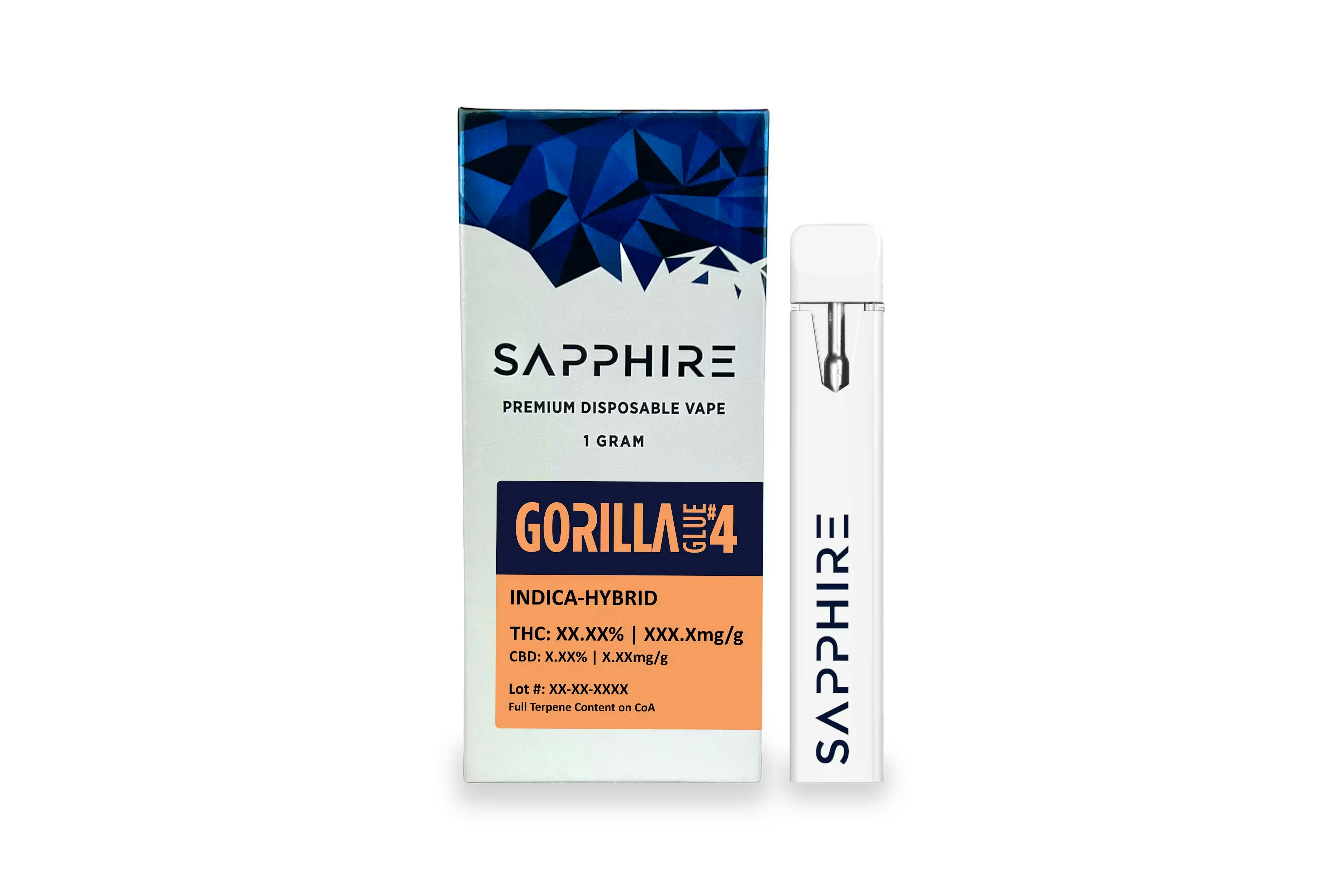 Sapphire Gorilla Glue 1g Vape
