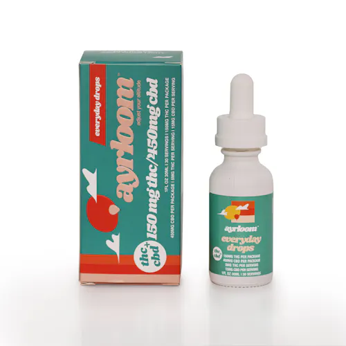 Ayrloom | Low Dose Drops | 150MG THC : 400MG CBD-1