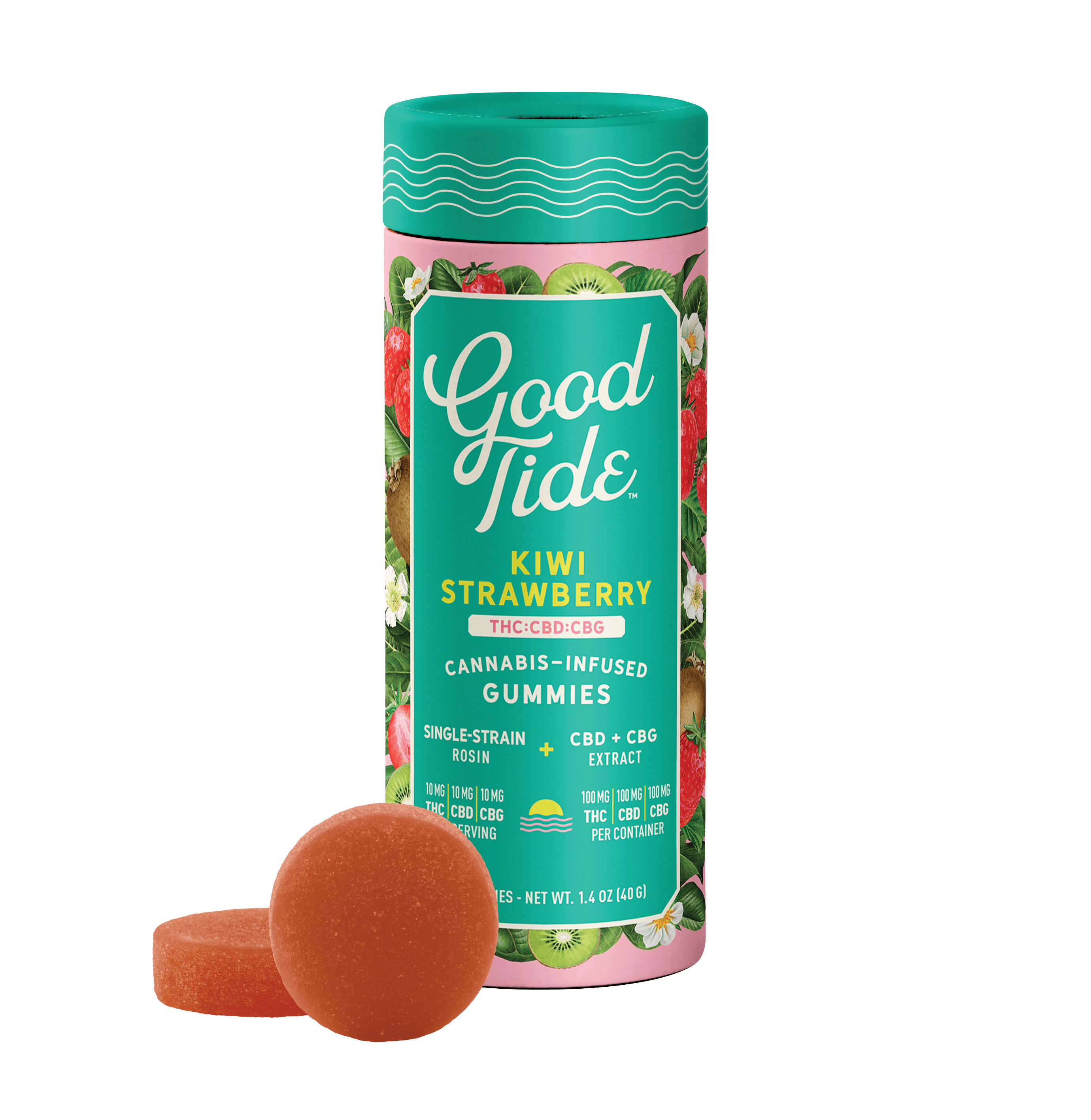 Good Tide Gummies | Kiwi Strawberry | Live Rosin