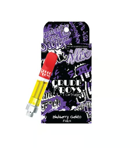 Product: Crude Boys | Blackberry Gelato | Distillate Cartridge