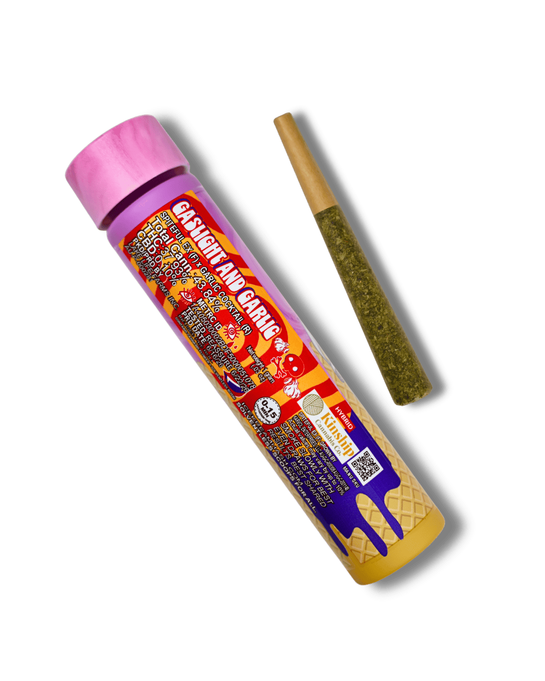 Ice Kream Hash Co. - Rosin Infused Preroll - - **GASLIGHT AND GARLIC** (2/$32)