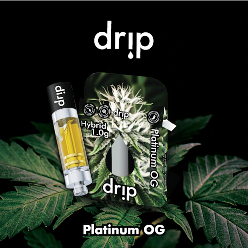 Drip - 1g Cart - Platinum OG (Hybrid)