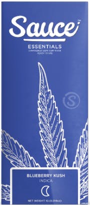 Product: Sauce | Blueberry Kush Essentials Disposable/Rechargeable All-In-One | 1g