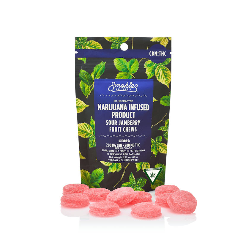 Smokiez | 200mg Gummies | Sour Jam Berry 1:1 THC:CBN