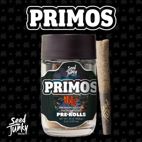 Seed Junky - 5-Pack .6g Bubble Hash Infused Prerolls - Red Eye