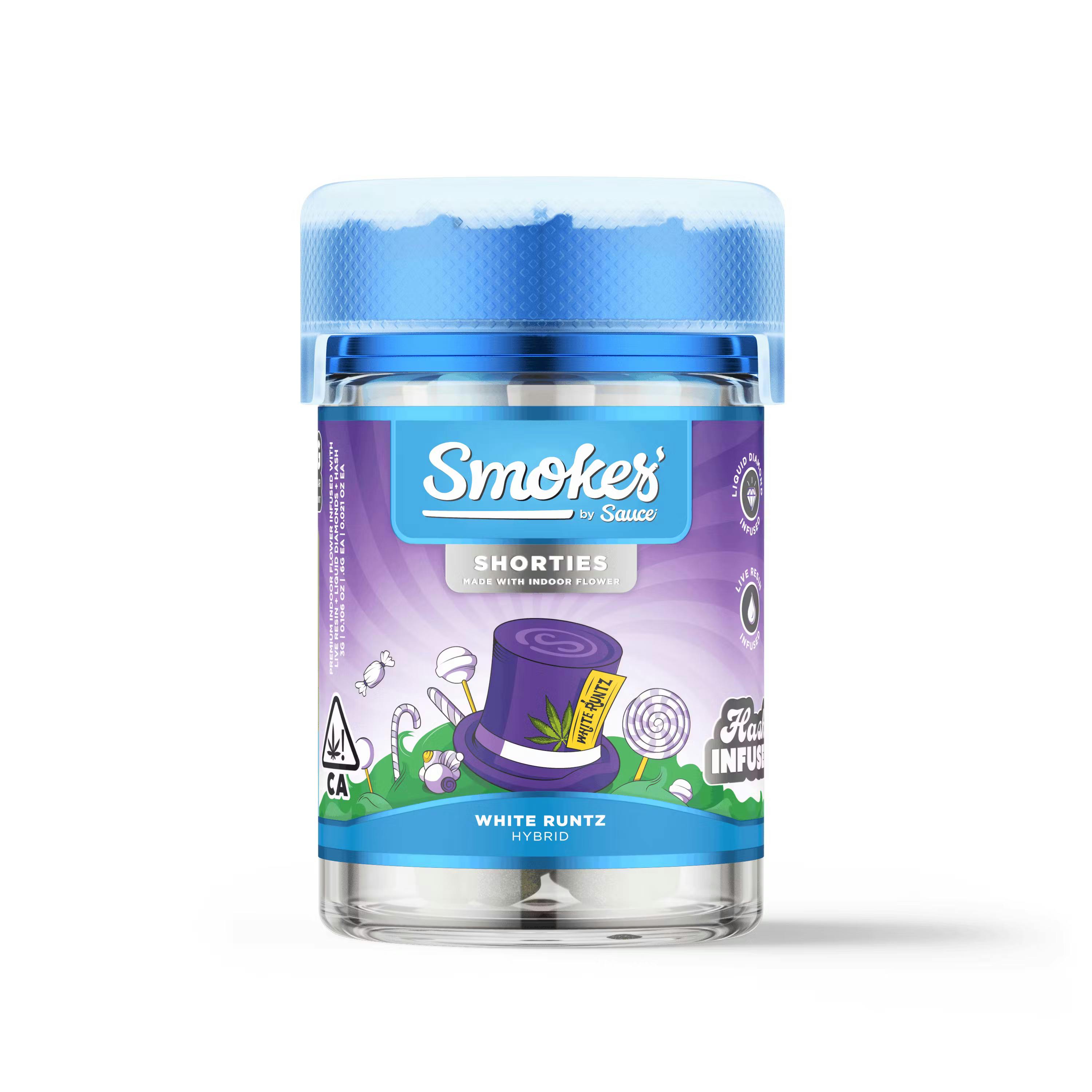 Smokes White Runtz Multi Infused Joint 5pk Cookies Hayward