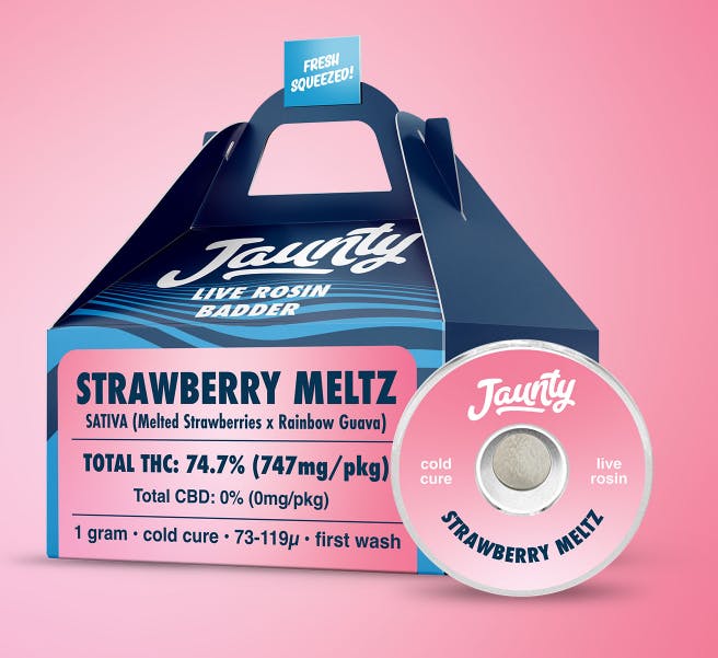 Strawberry Meltz Live Rosin Badder | Jaunty