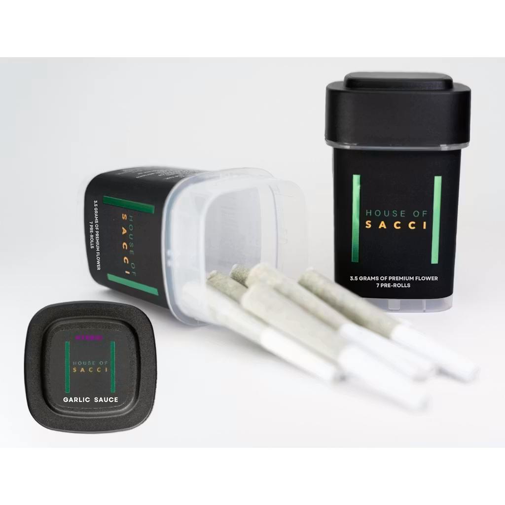 House Of Sacci - 7 Pack .5g Prerolls - Garlic Sauce