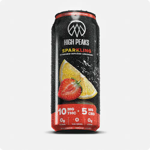 Sparkling Strawberry Lemonade | Infused Beverage | 10mg-active