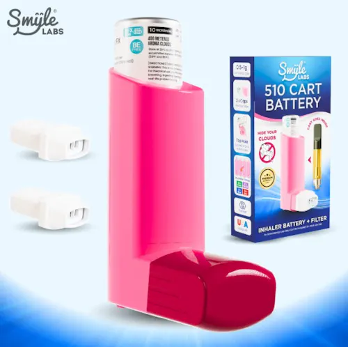 Smyle Labs – Inhaler 510 Cart Battery – Pink-active