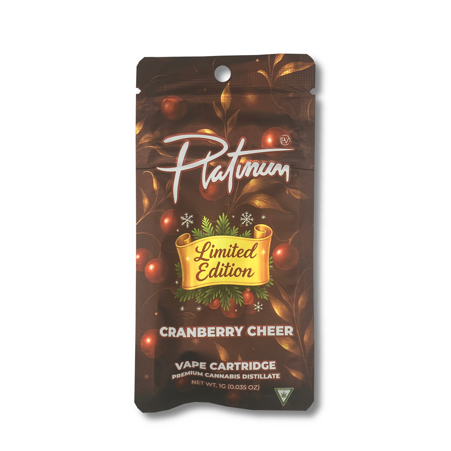 Product: Platinum Vape | Vape Cart - 1g - Cranberry Cheer