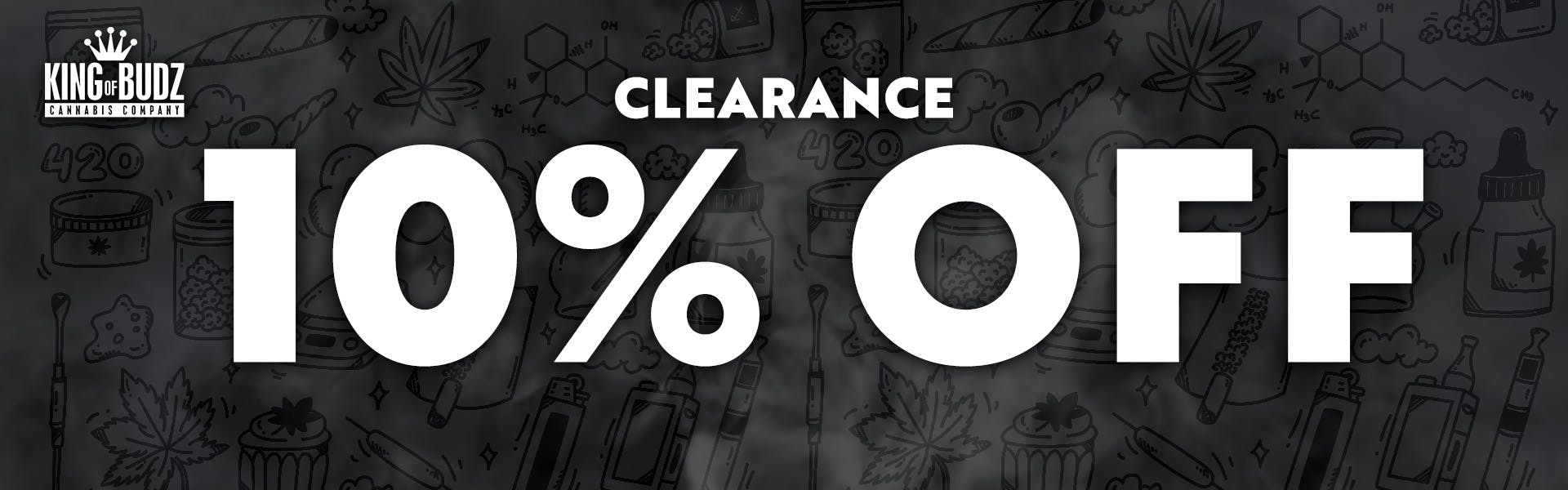 Clearance - 10 Percent OFF