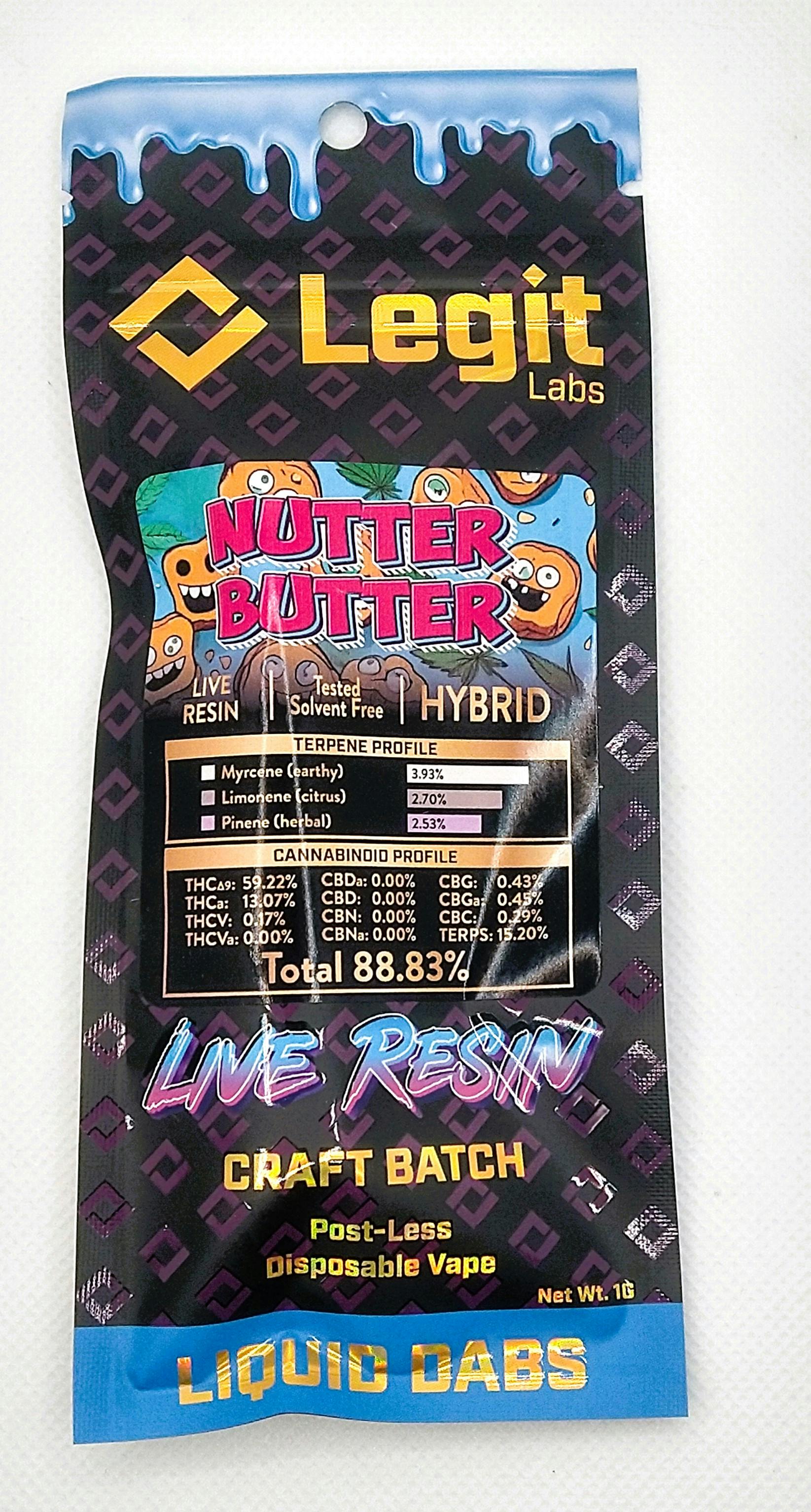 Legit Labs | Melted Strawberries | Live Resin Disposable Vape Hybrid