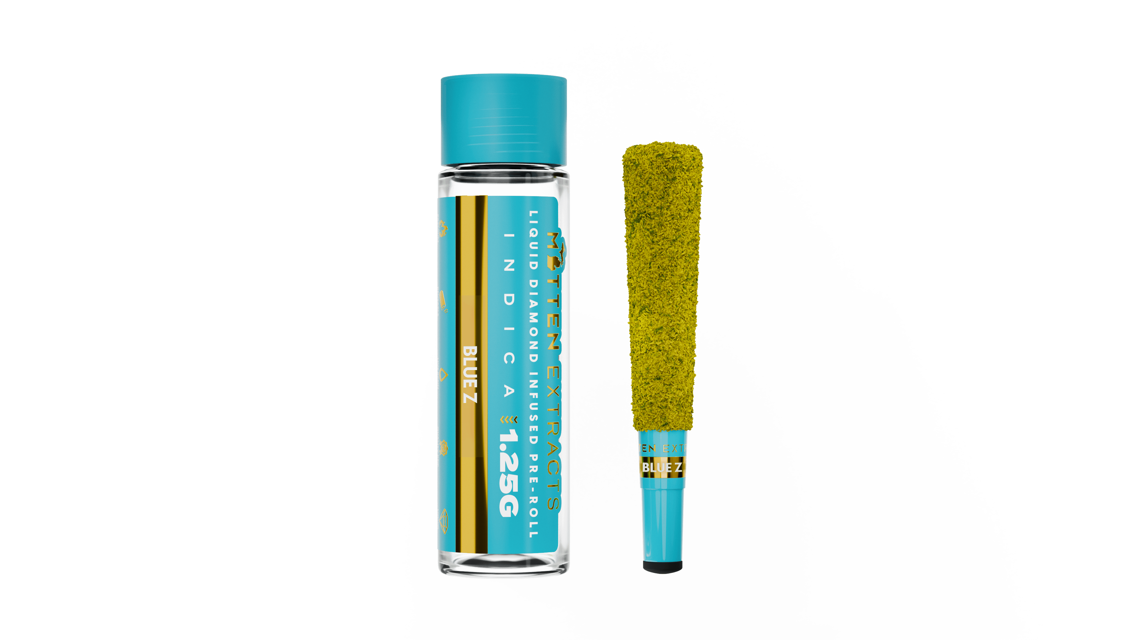 Product: Mitten Extracts | Infused Pre-Roll - 1.25g - Blue Z