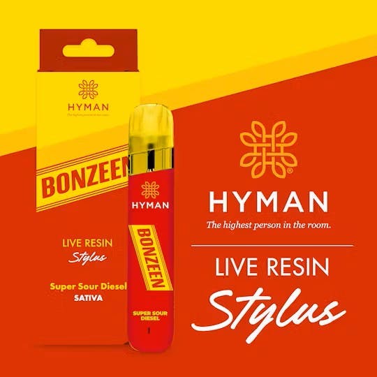 HYMAN HYMAN | BONZEEN | LIVE RESIN DISPOSABLE STYLUS SATIVA — VAPORIZERS