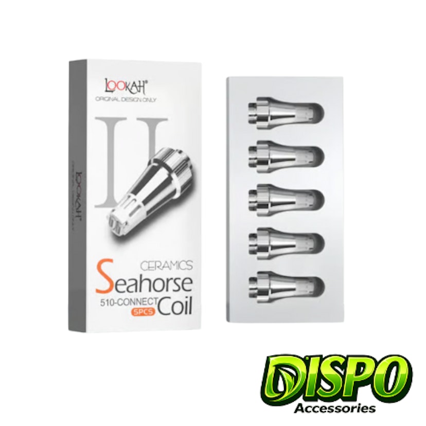 CERAMIC SEAHORSE COIL 5PK