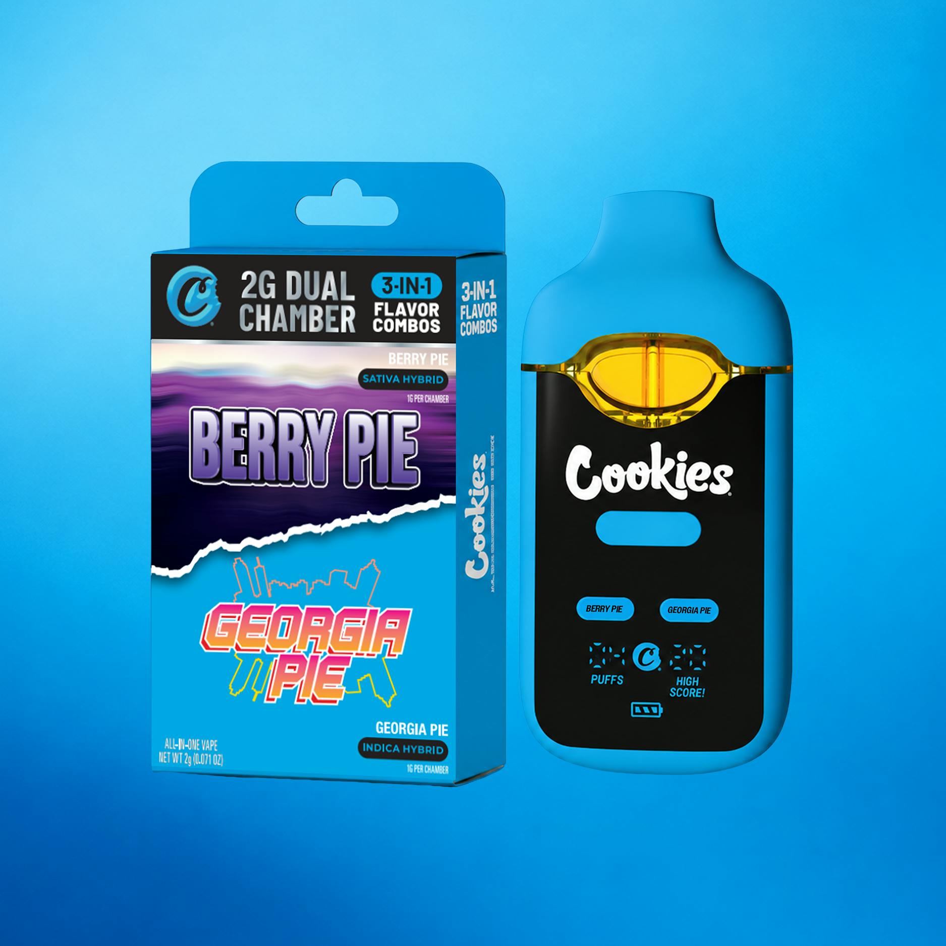 Cookies Berry Pie x Georgia Pie 2g Dual Chamber Vape