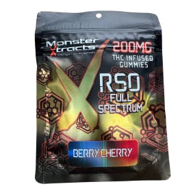Monster Xtracts MONSTER XTRACTS | BERRY CHERRY | FULL SPECTRUM RSO GUMIES | 200MG — EDIBLES