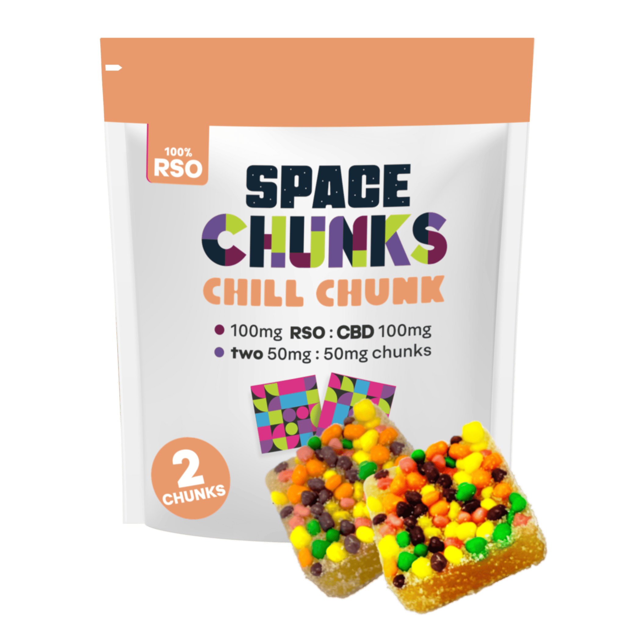 Product 100mg/100mg RSO Chill Chunks 2pk 100mg