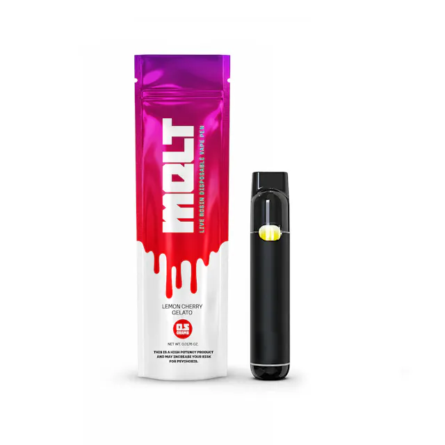 Melt Live Rosin Disposable Lemon Cherry Gelato .5g (hybrid)