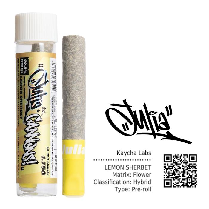 Julia Lemon Sherbet Cannon